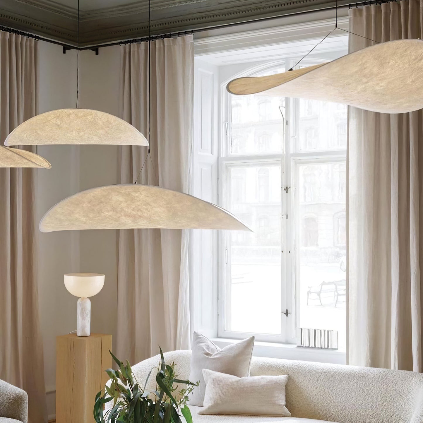 Tense Tyvek Pendant Lamp 1001 Pendant light