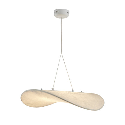 Tense Silk Pendant Light Dia 23.6″ x W 21.7″ x H 5.9″ (Power: 12W) / White / Warm Light Pendant light