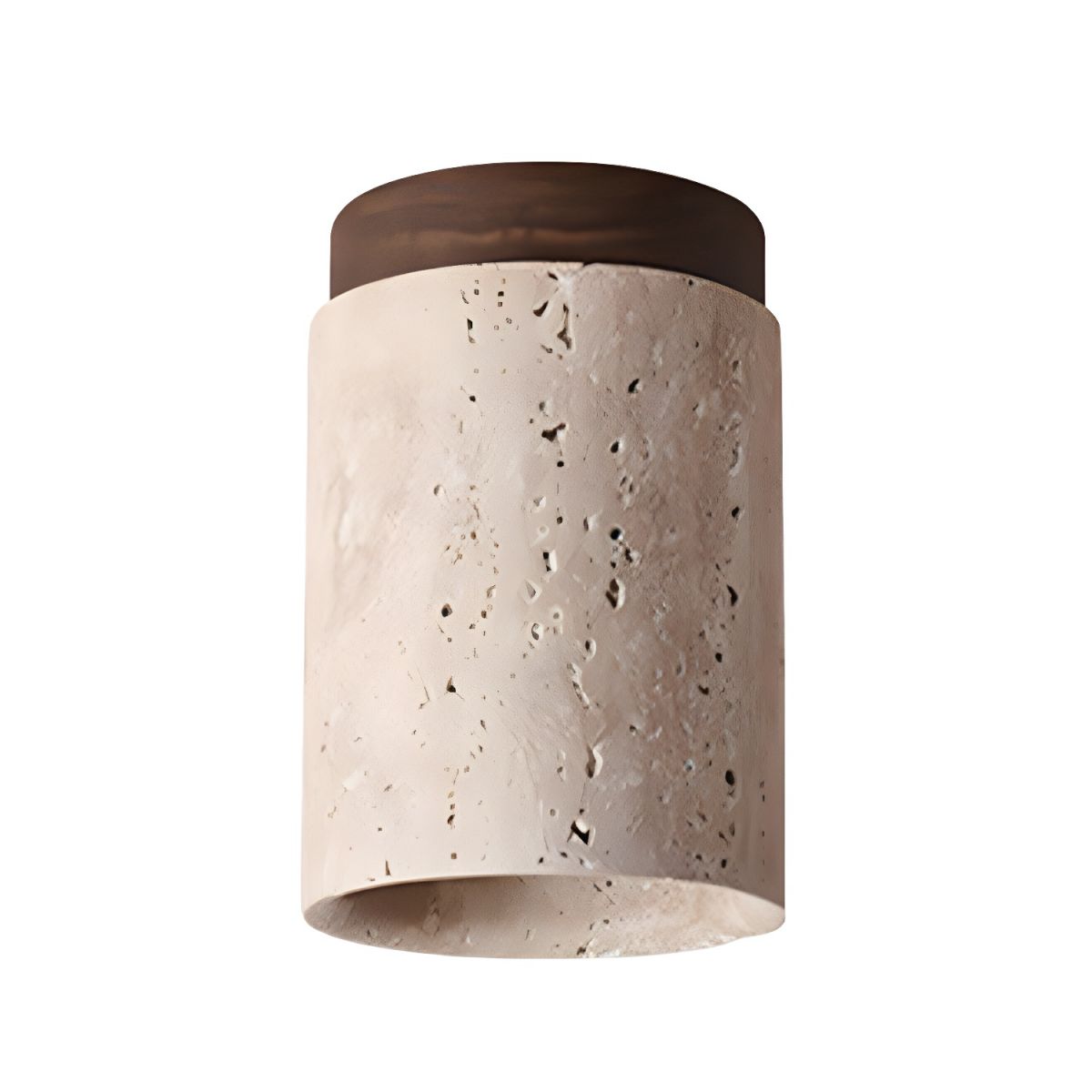 Terra Cylinder Ceiling Light Dia 4.3″ x H 6.3″ / Walnut Color Ceiling lamp