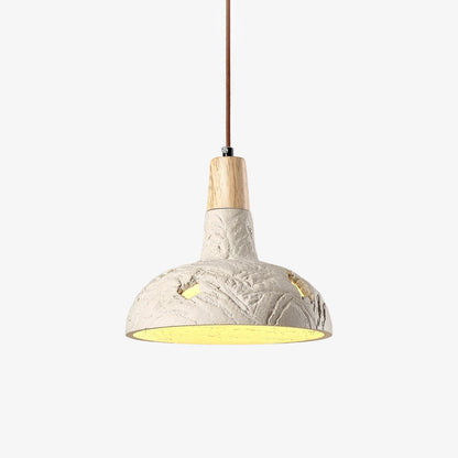 Cement Carve Pendant Lamp Dia 9.1″ x H 7.9″ / Cement Grey pendant Lamp