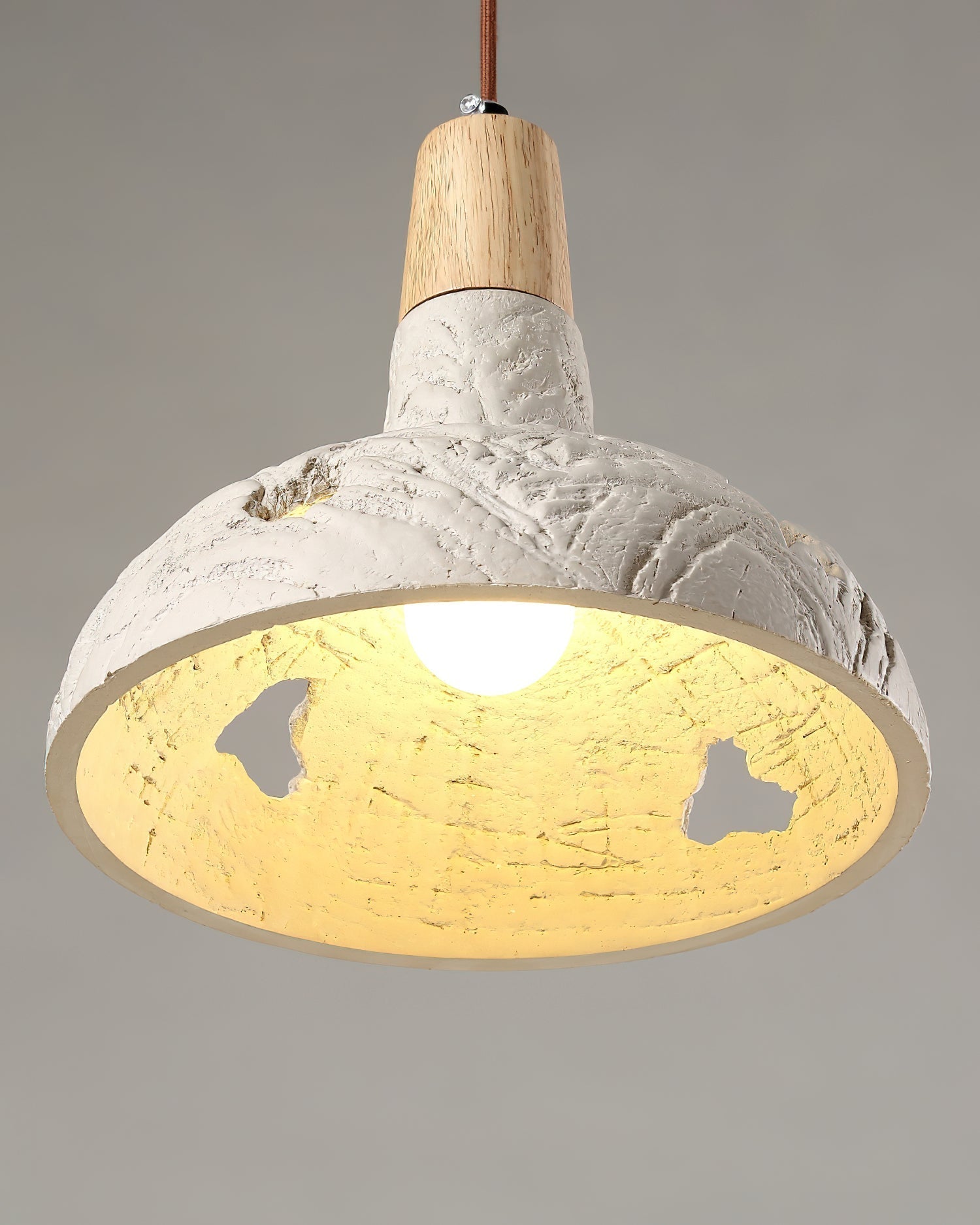 Cement Carve Pendant Lamp Dia 9.1″ x H 7.9″ / Cement Grey pendant Lamp