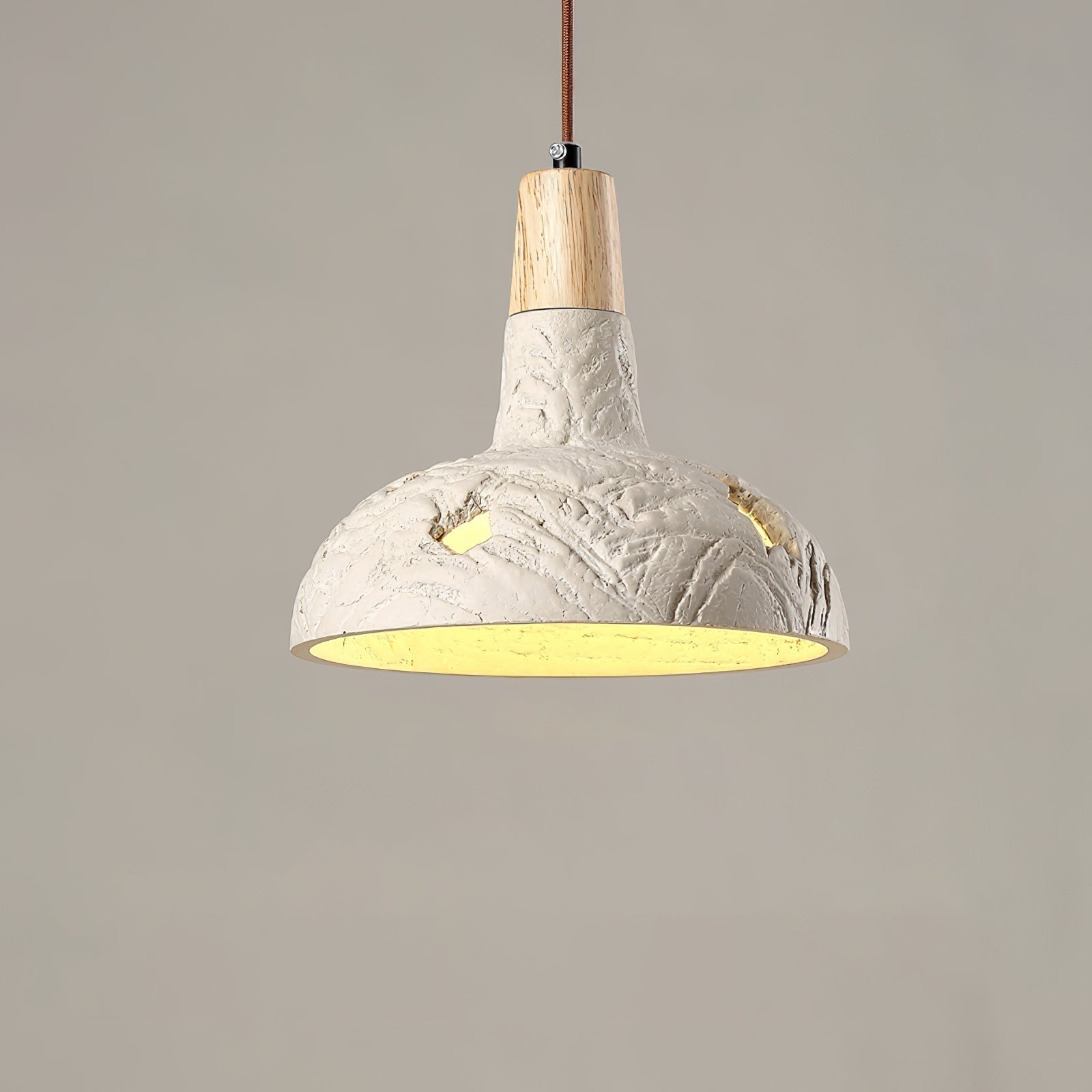 Cement Carve Pendant Lamp Dia 9.1″ x H 7.9″ / Cement Grey pendant Lamp