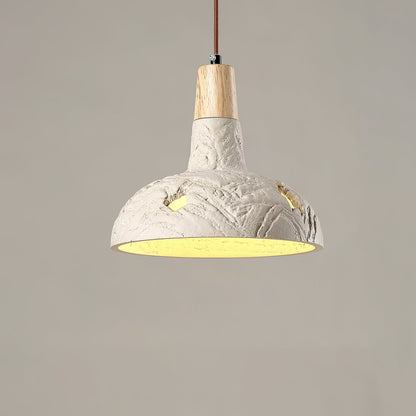 Cement Carve Pendant Lamp Dia 9.1″ x H 7.9″ / Cement Grey pendant Lamp