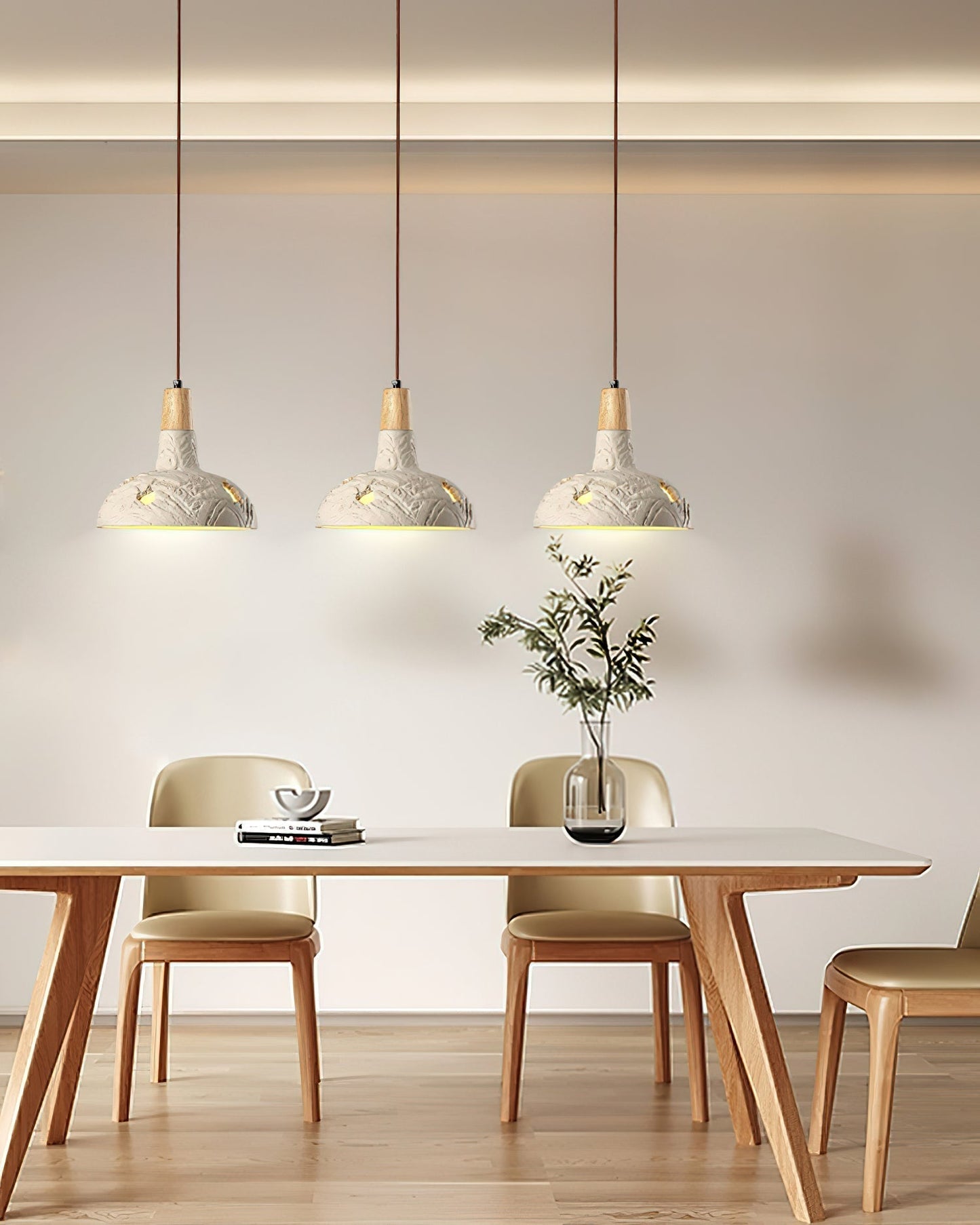 Cement Carve Pendant Lamp Dia 9.1″ x H 7.9″ / Cement Grey pendant Lamp