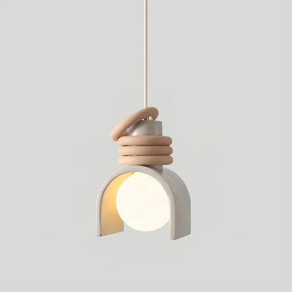 Terraform Pendant Light Dia 4.9″ x H 7″ / Dia 12.5cm x H 18cm / White Pendant light