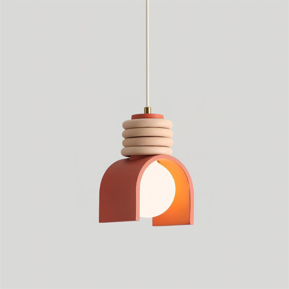 Terraform Pendant Light Dia 4.9″ x H 7″ / Dia 12.5cm x H 18cm / Red Pendant light