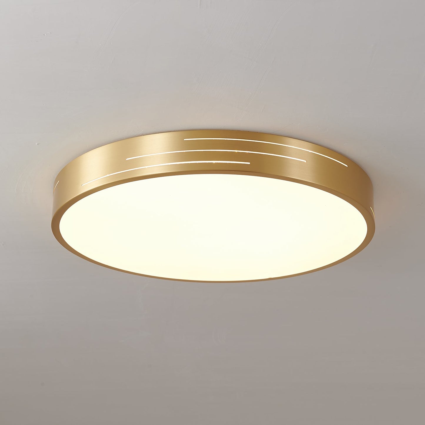 Tessera Ceiling Light Model B Dia 11.8″ x H 1.9″ / Brass & White / Warm Light 1001 Ceiling lamp