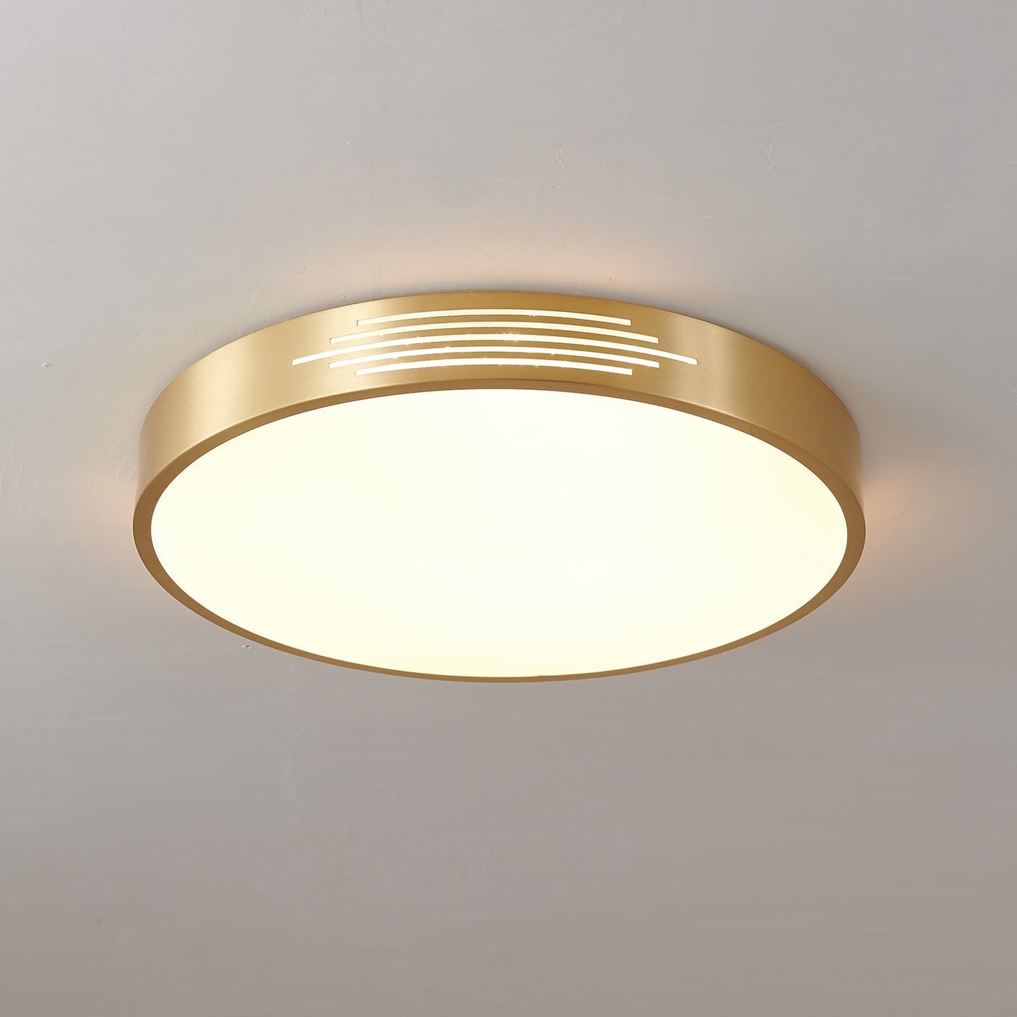 Tessera Ceiling Light Model A Dia 11.8″ x H 1.9″ / Brass & White / Warm Light 1001 Ceiling lamp