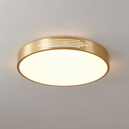Tessera Ceiling Light Model A Dia 11.8″ x H 1.9″ / Brass & White / Warm Light 1001 Ceiling lamp