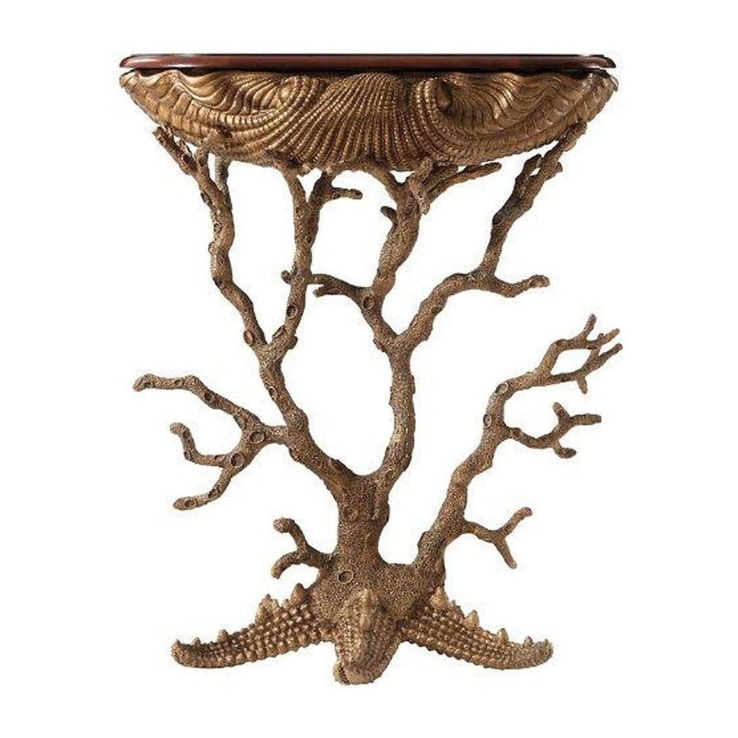 Theodore Alexander Gilt Grotto Side Table