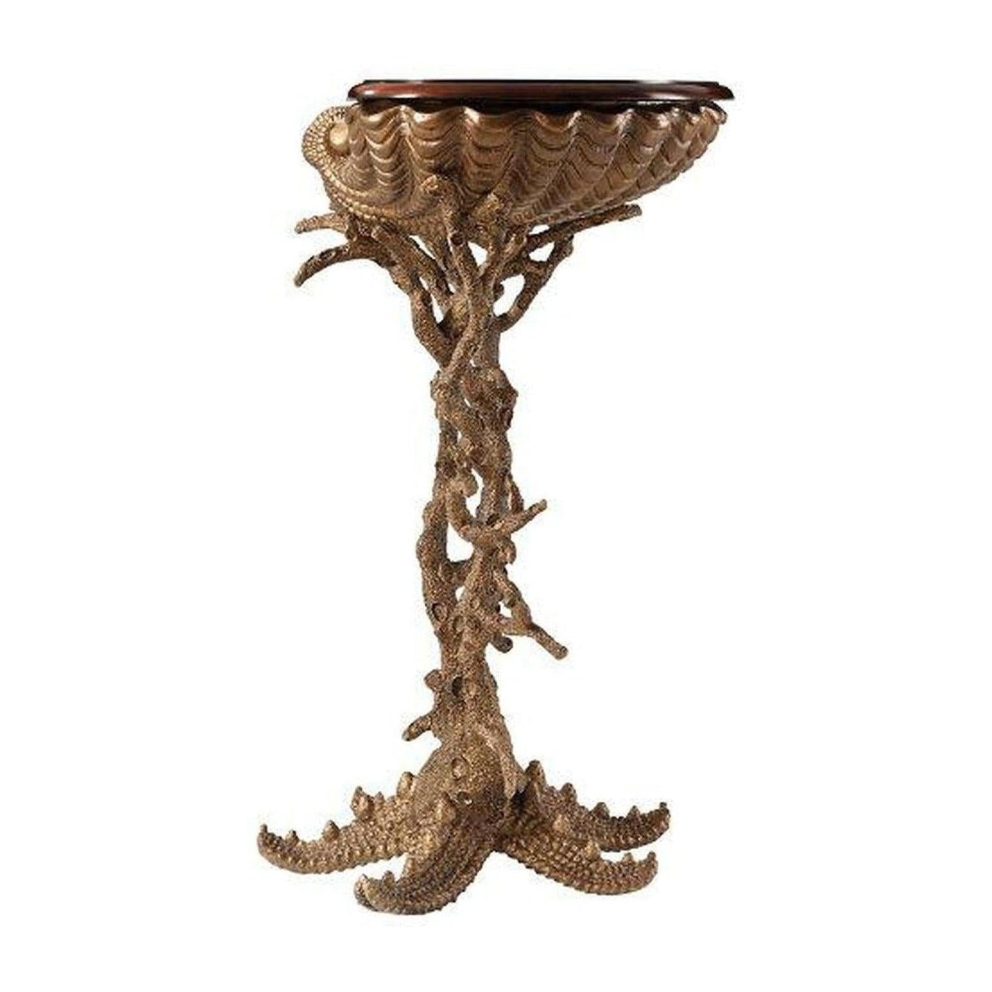 Theodore Alexander Gilt Grotto Side Table