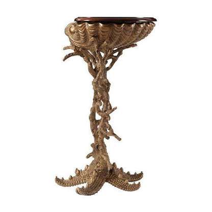 Theodore Alexander Gilt Grotto Side Table