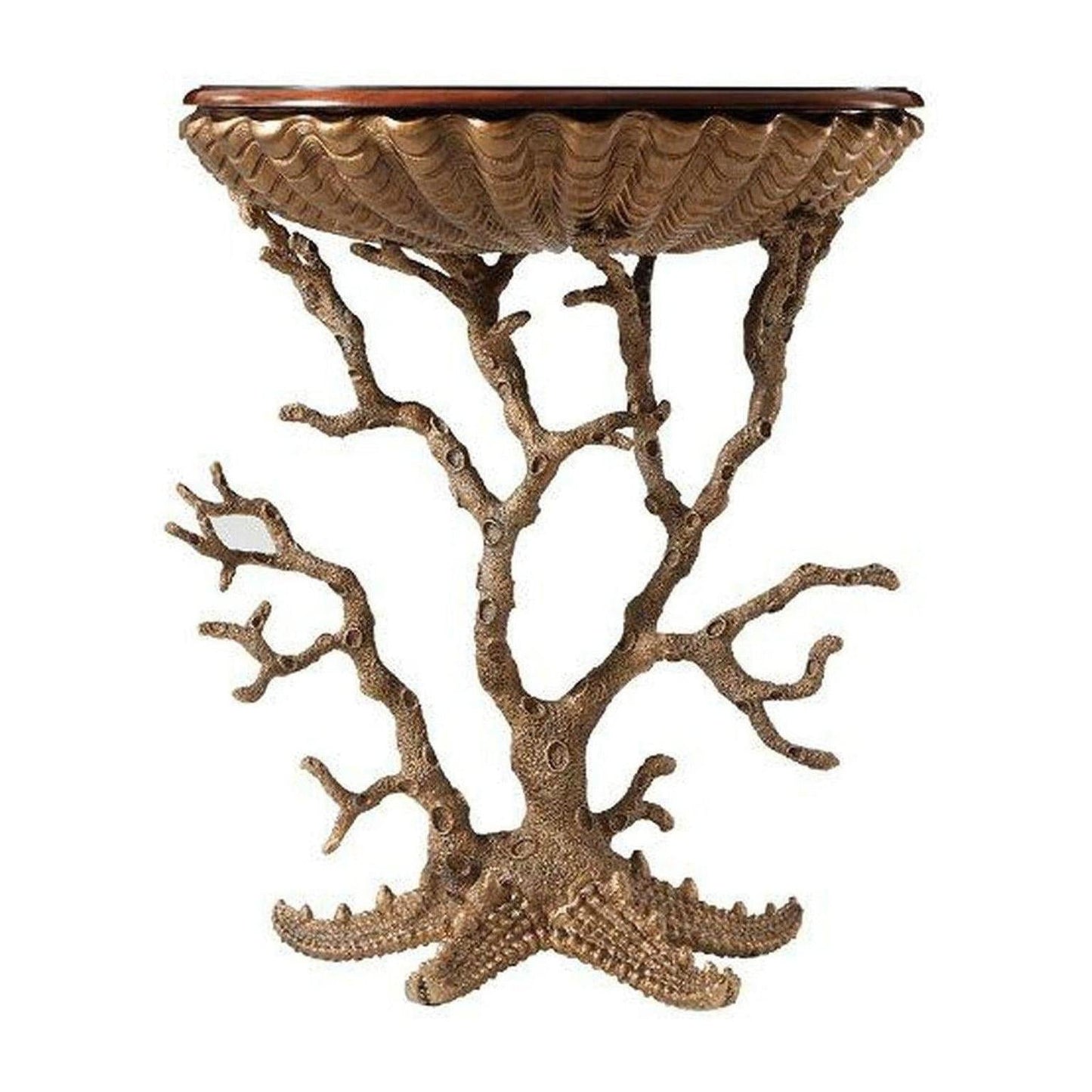 Theodore Alexander Gilt Grotto Side Table
