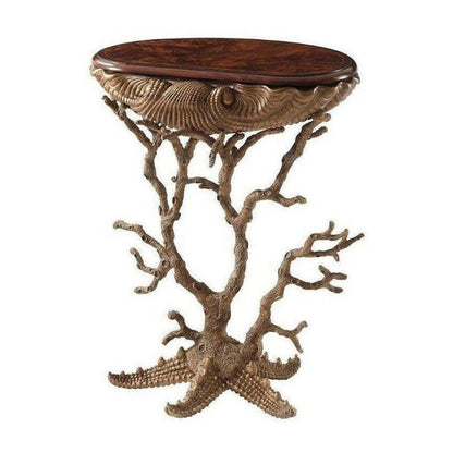 Theodore Alexander Gilt Grotto Side Table