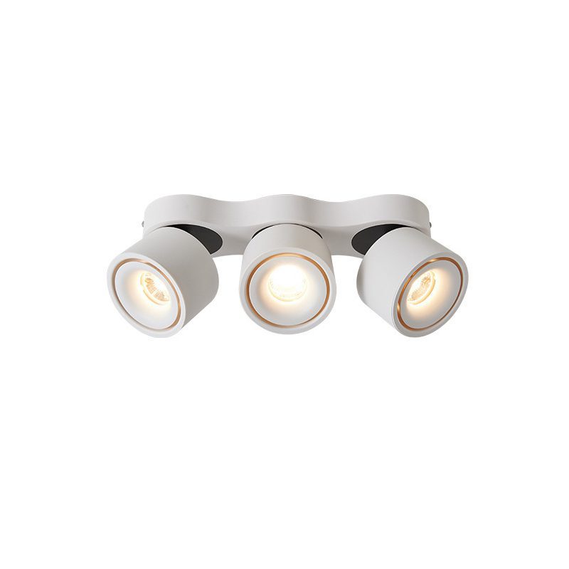Three-heads Rotating Folding Ceiling Lamp Model A Dia 12.6″ x H 3.9″ / White / Warm Light Ceiling lamp