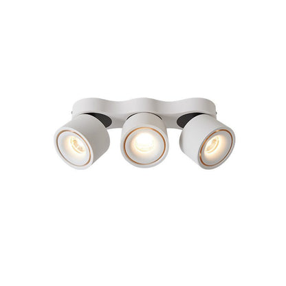 Three-heads Rotating Folding Ceiling Lamp Model A Dia 12.6″ x H 3.9″ / White / Warm Light Ceiling lamp