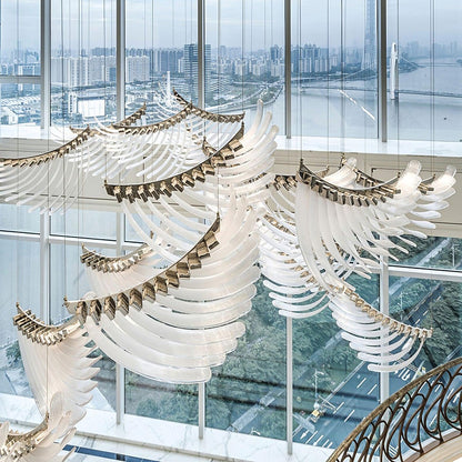 Tiered Palmette Chandelier Chandelier