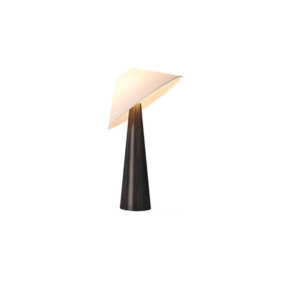 Tilt Hat Wooden Table Lamp Dia 22″ x H 65″ / Dia 56cm x H 165cm / Black & Beige / US Plug Table lamp