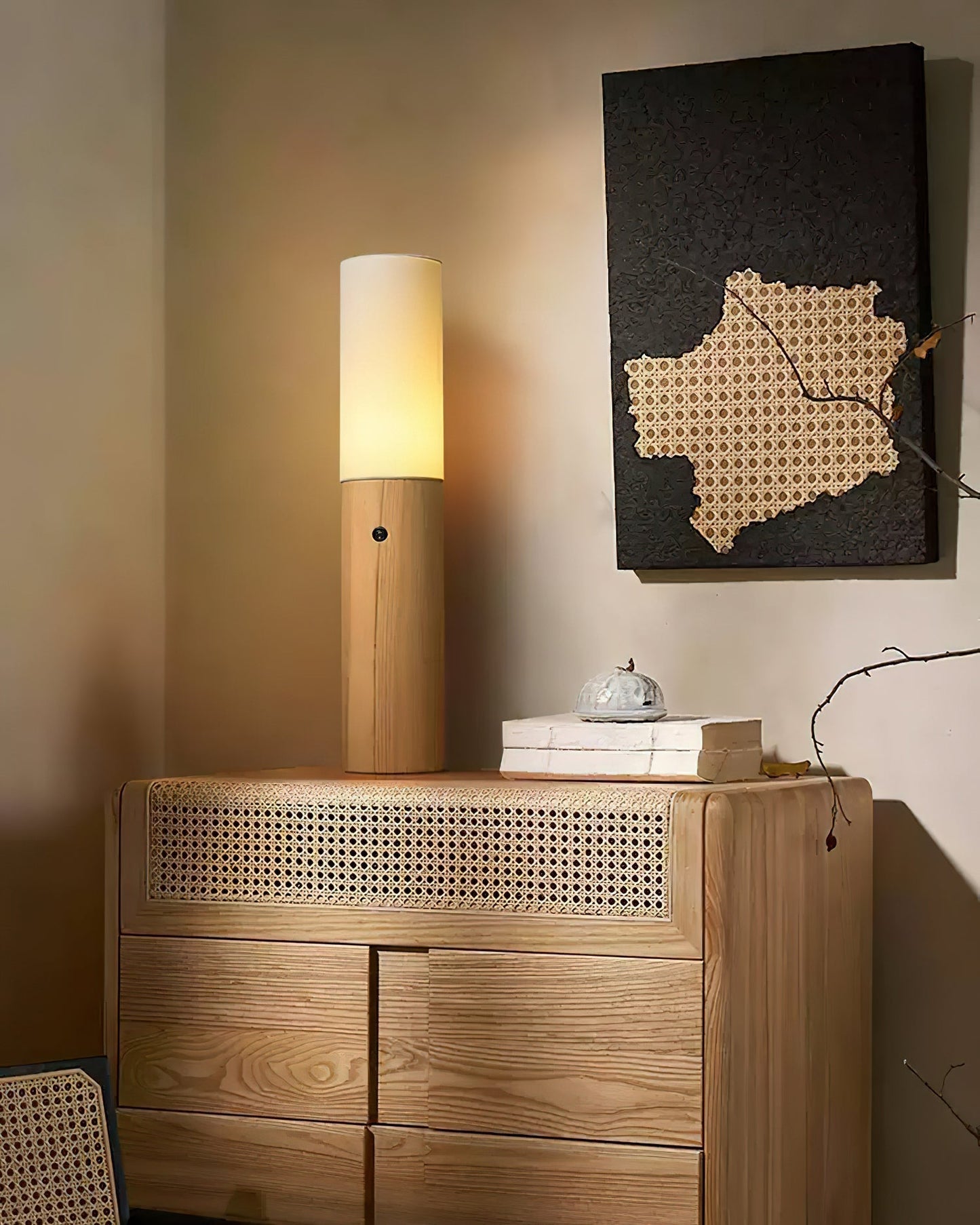 Timber Column Floor Lamp Floor lamp