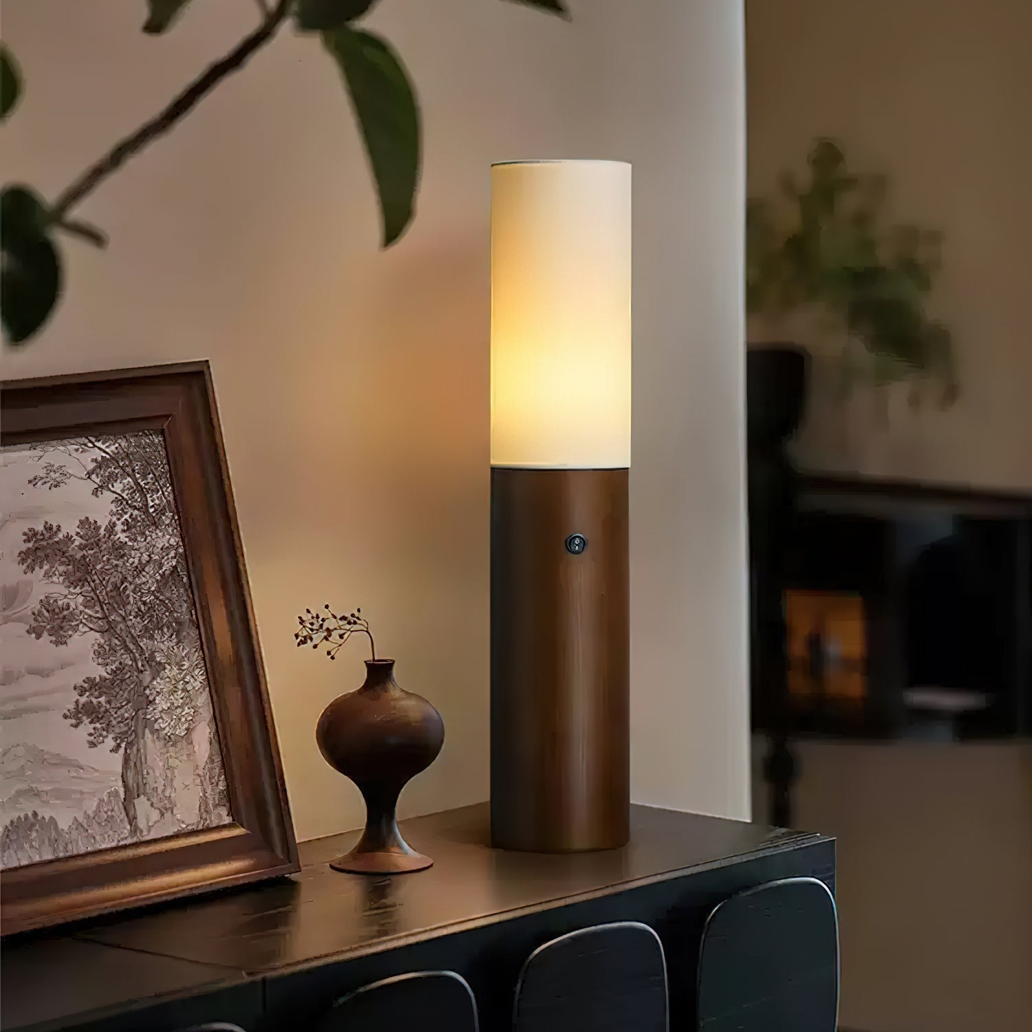 Timber Column Floor Lamp Floor lamp