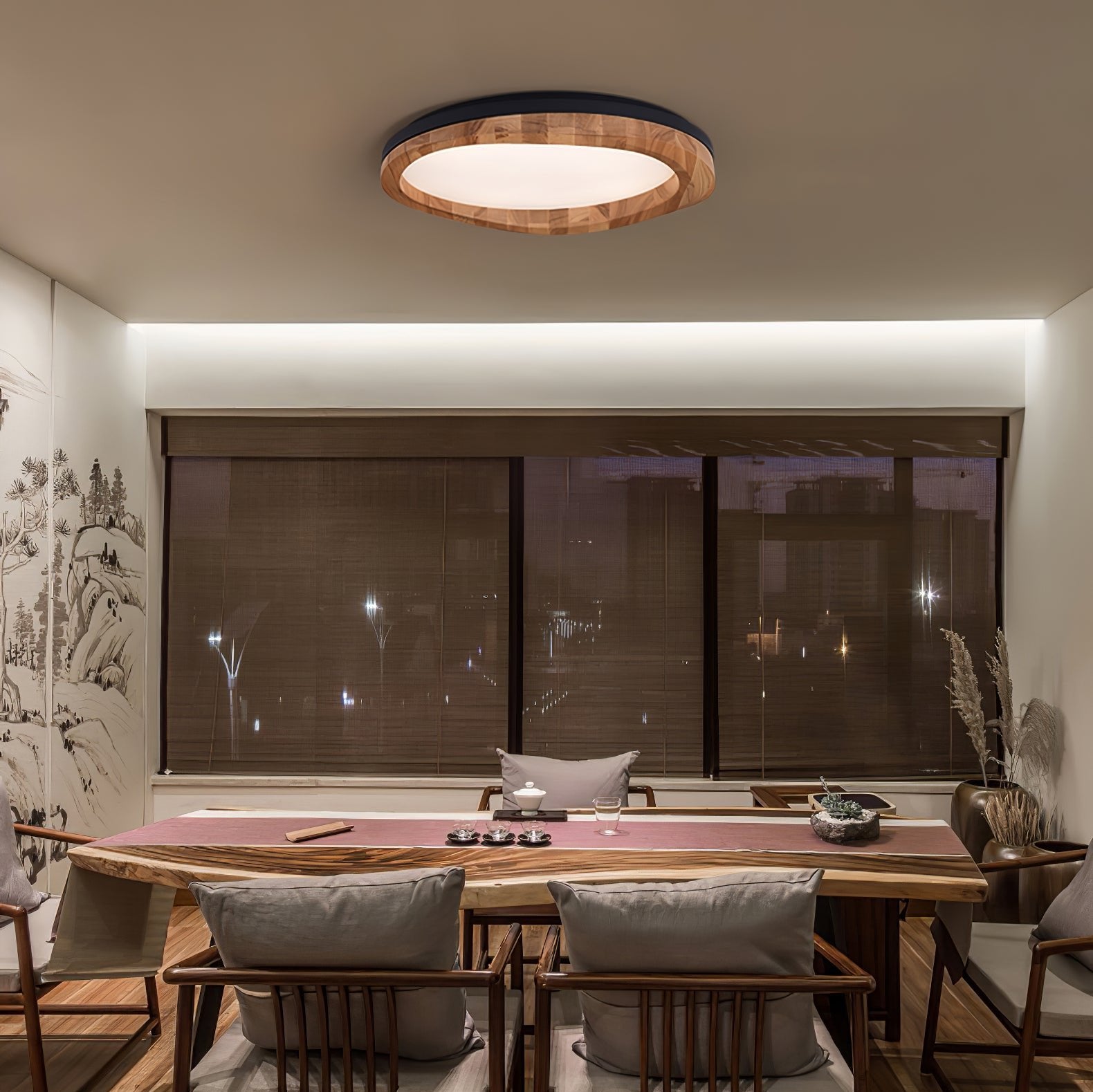 Timber Round Wood Ceiling Lamp Ceiling lamp
