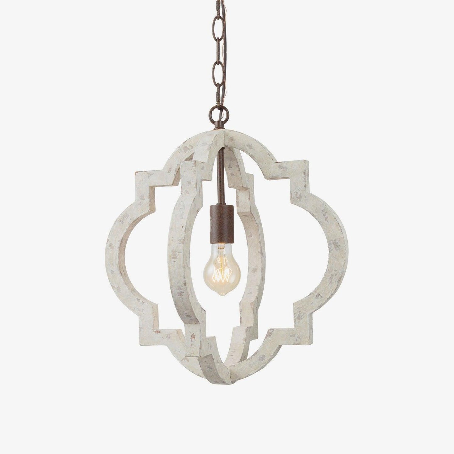 Timeless Chandelier Φ 15.7″ x H 15.7″ / Dia 40cm x H 40cm / Old white Chandelier