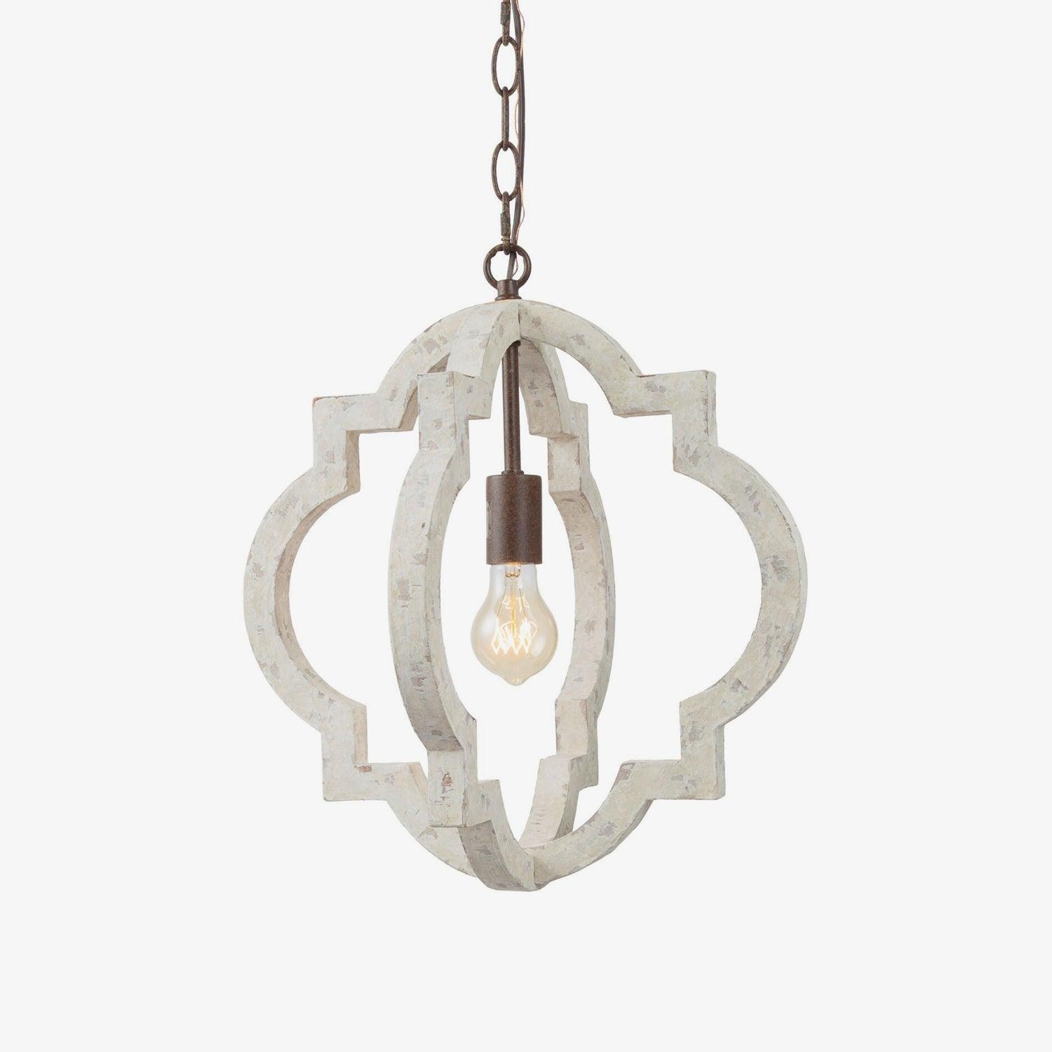 Timeless Chandelier Φ 15.7″ x H 15.7″ / Dia 40cm x H 40cm / Old white Chandelier