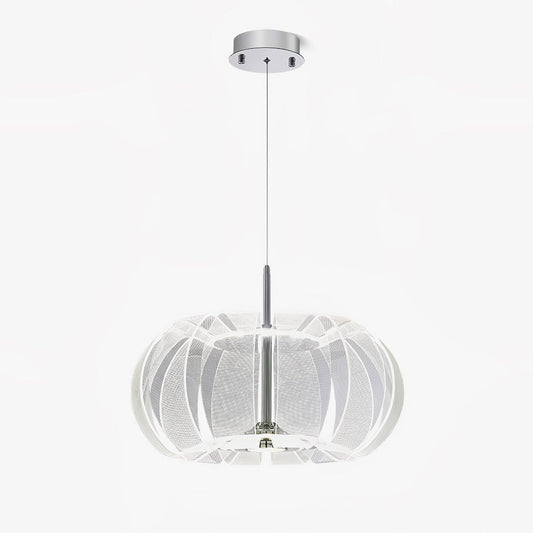 Timothy Globe Pendant Light ? 19.7″ x H 9.8″ / Dia 50cm x H 25cm / Chrome + Clear / Bi-color/Multicolor LED Pendant