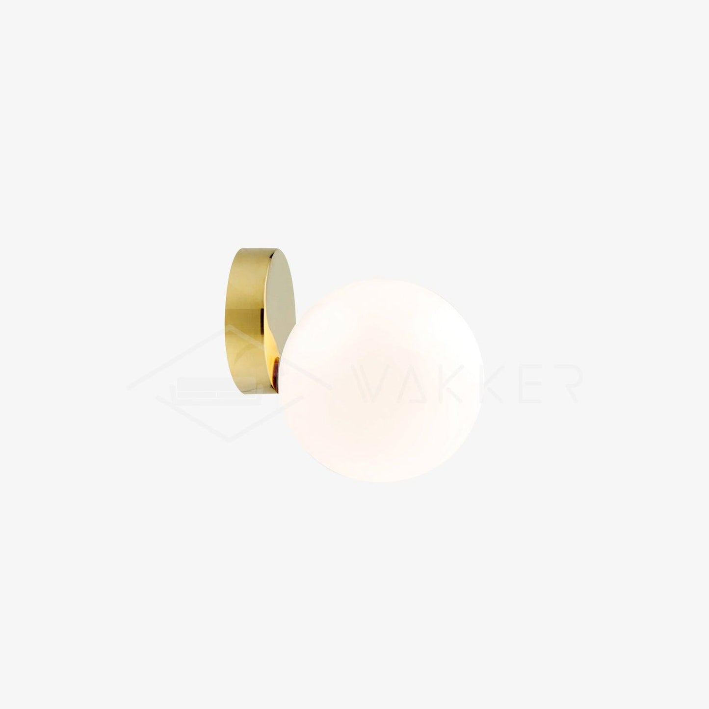Tip of The Tongue Wall Lamp Dia 8.27″ x H 7.79″ / Dia 21cm x H 19.8cm / Gold Wall lamp