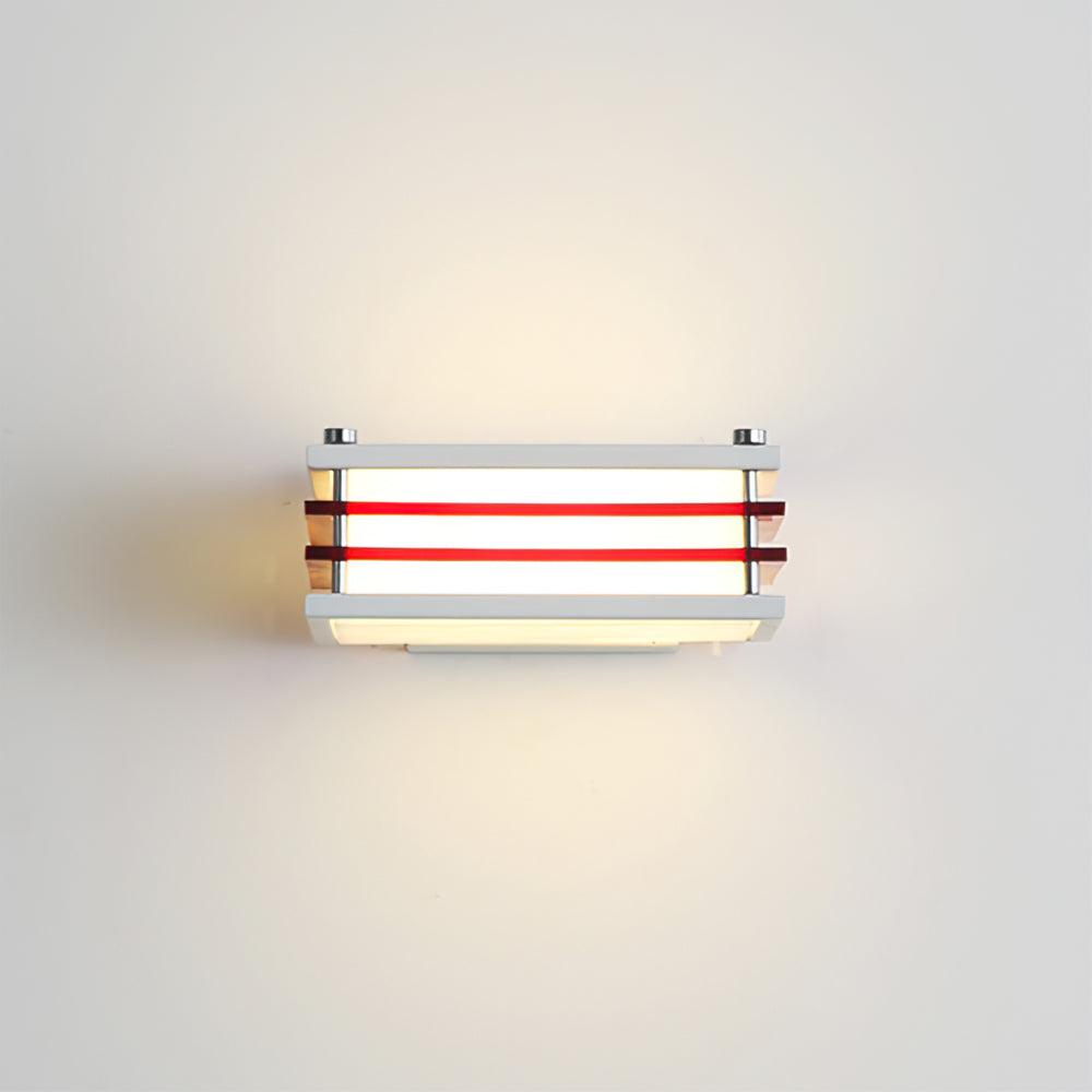 Toast Wall Lamp L 15cm x W 14cm x H 6cm / L 5.9″x W 5.5″ x H 2.4″ / Red & White / Warm Light Wall lamp