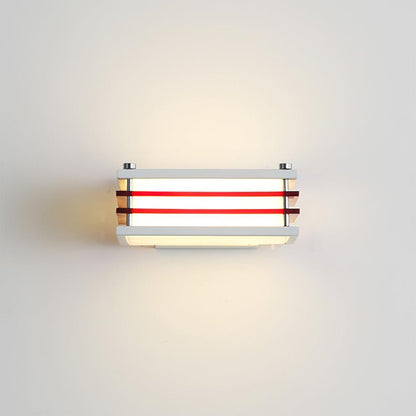 Toast Wall Lamp L 15cm x W 14cm x H 6cm / L 5.9″x W 5.5″ x H 2.4″ / Red & White / Warm Light Wall lamp