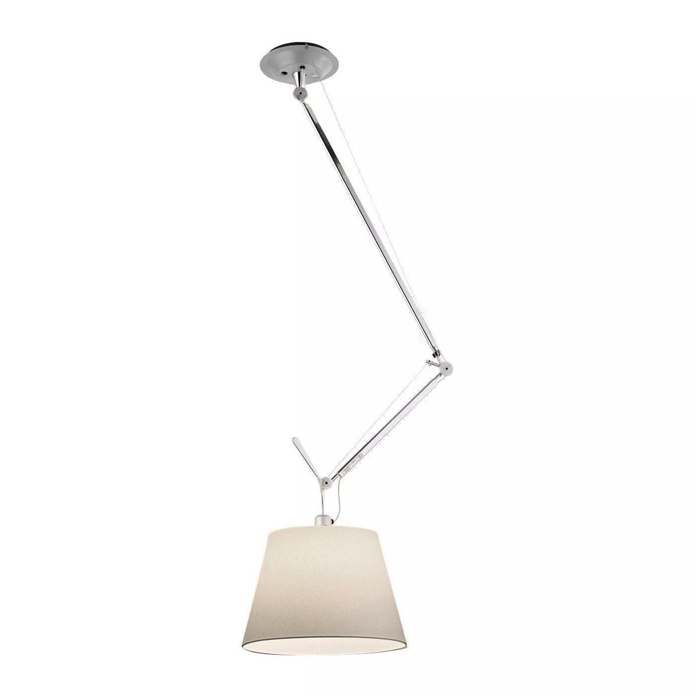 Rotatable Ceiling Pendant Light Dia 14.1″ x H 10.2″/ Dia 36cm x H 26cm / Chrome & White Pendant light