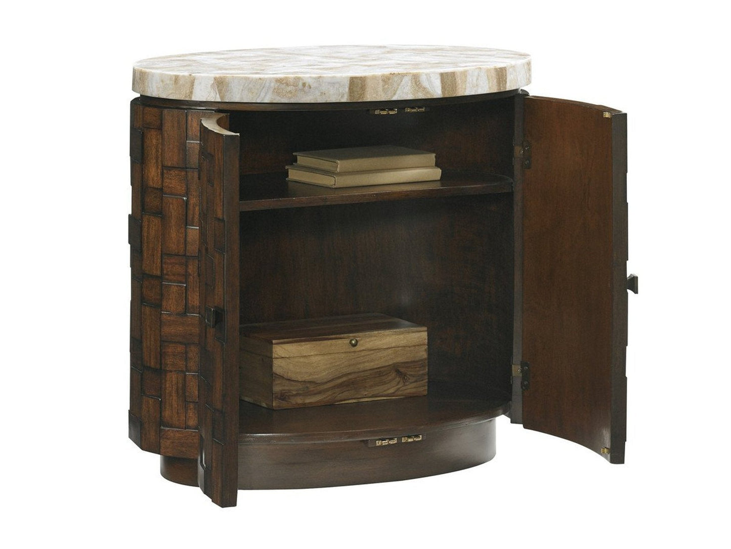 Tommy Bahama Home Island Fusion Banyan Oval Accent Table