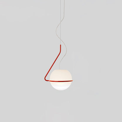 Tonda Pendant Lamp Dia 5.9″ x H 13’’ / Dia 15cm x H 33cm / Red Pendant light