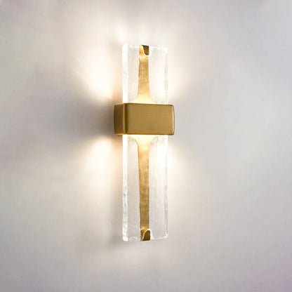 Torch Wall Lamp Dia 5.9″ x H 19.7″ / Dia 15cm x H 50cm / Gold & Warm Light / Single Wall lamp