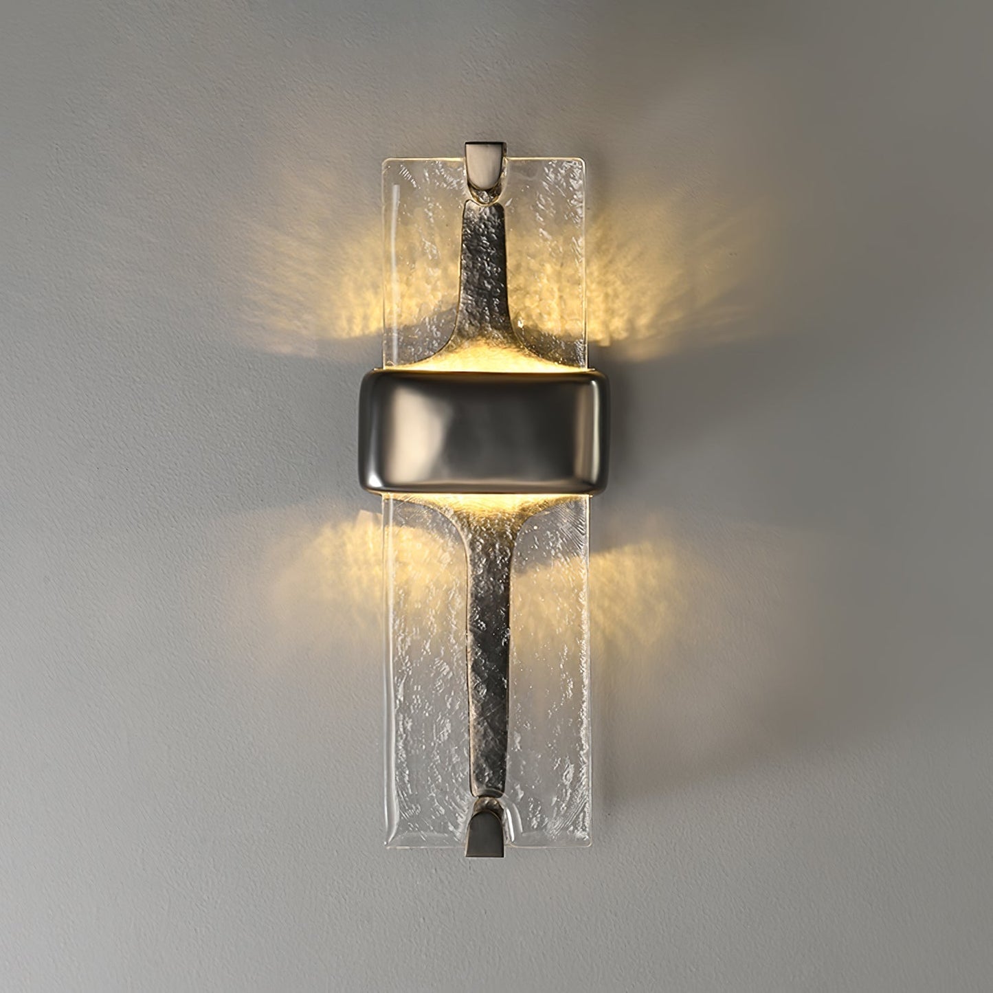 Torch Wall Lamp Dia 5.9″ x H 19.7″ / Dia 15cm x H 50cm / Black & Warm Light / Single Wall lamp