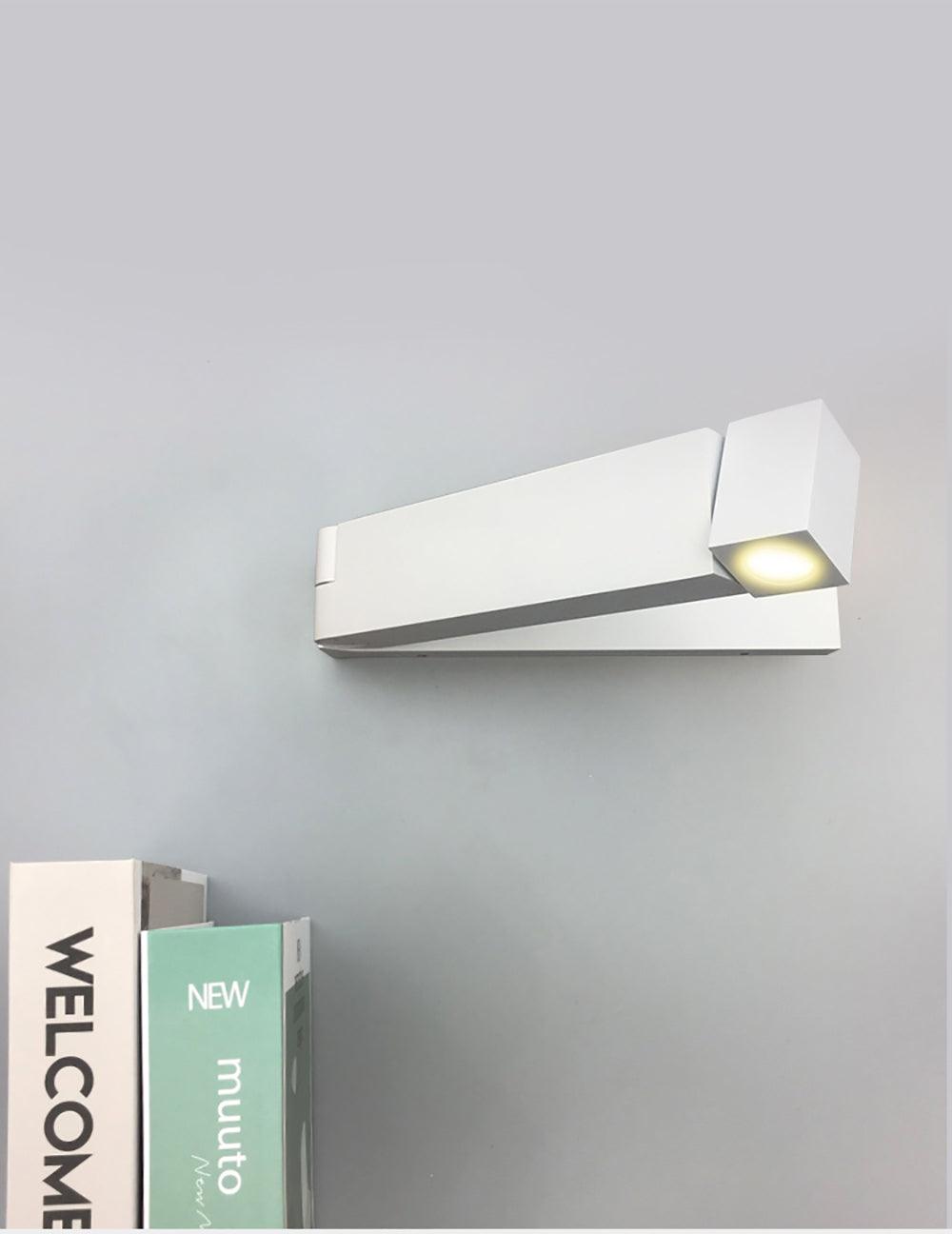 LED Bedside Bedroom Wall Light ? 7.87″ x H 1.77″ / Dia 20cm x H 4.5cm / Matt White / Warm Light Wall lamp