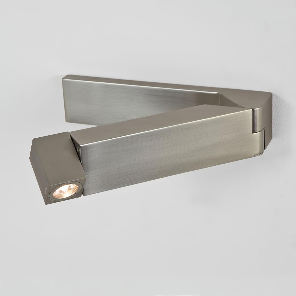 LED Bedside Bedroom Wall Light ? 7.87″ x H 1.77″ / Dia 20cm x H 4.5cm / Nickel / Warm Light Wall lamp