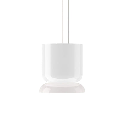 Totem Led Pendant Lamp Dia 16.9″ x H 14.2’’ / Dia 43cm x H 36cm / White / Warm Light Pendant light
