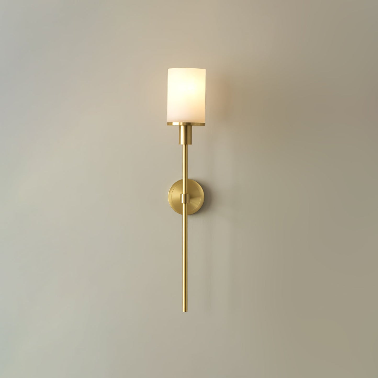 Tracie Classic Sconce Dia 3.9″ x H 23.6″ & Alabaster / Copper / Single Wall lamp