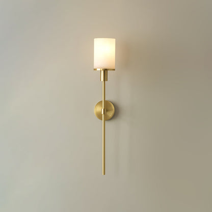 Tracie Classic Sconce Dia 3.9″ x H 23.6″ & Alabaster / Copper / Single Wall lamp