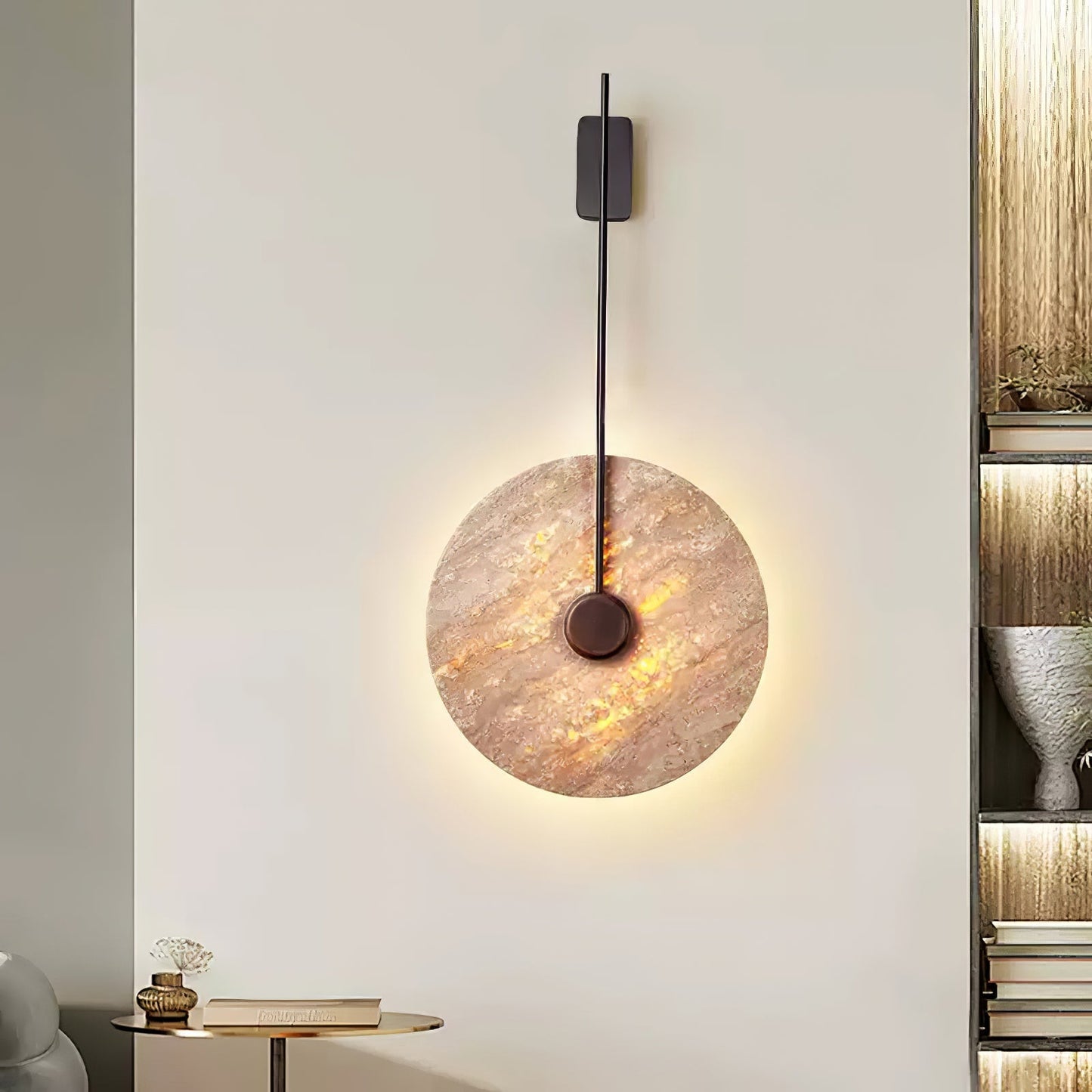 Travertine Disc Wall Lamp Wall lamp