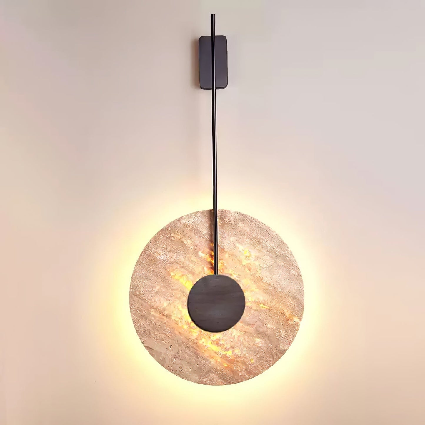 Travertine Disc Wall Lamp Wall lamp