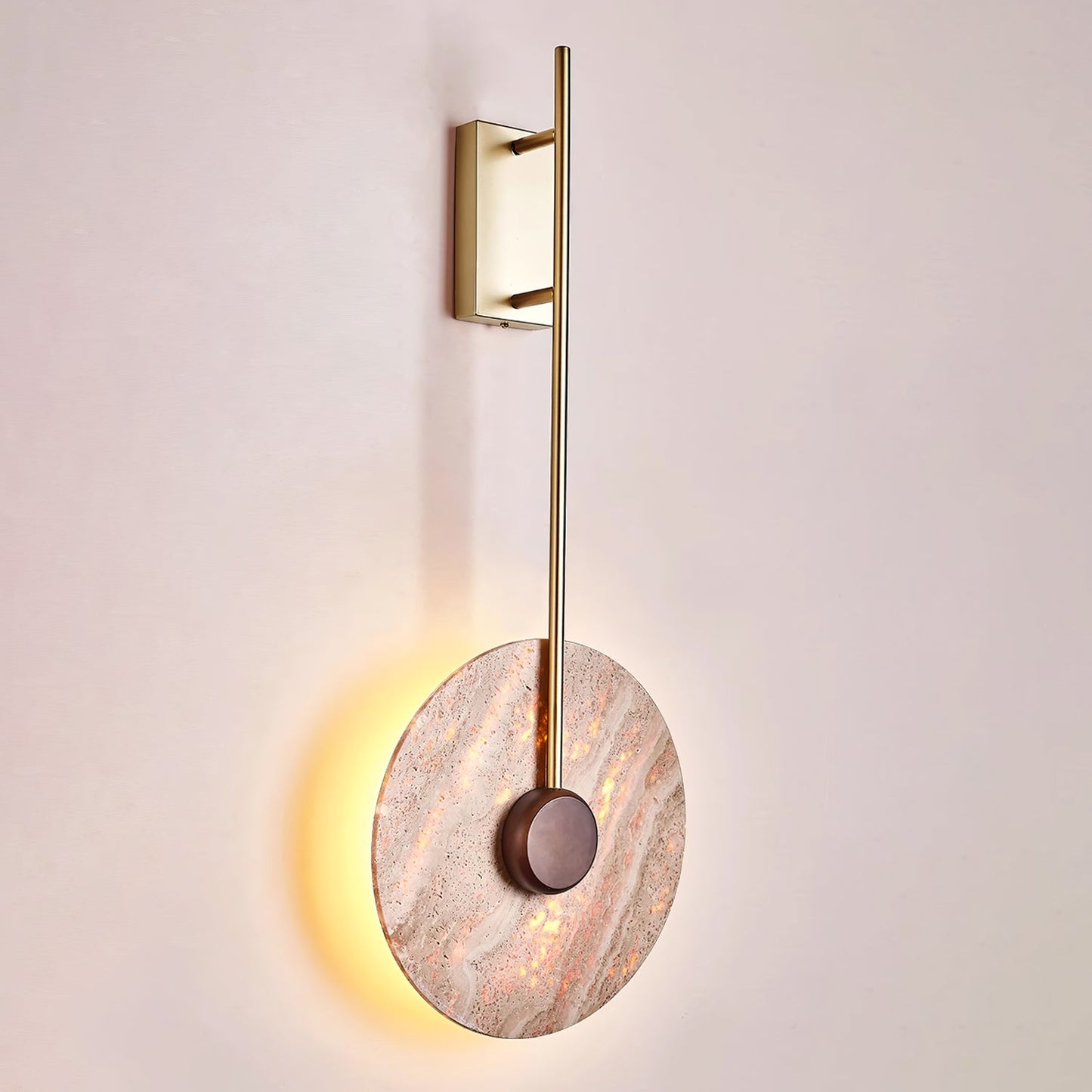 Travertine Disc Wall Lamp Wall lamp