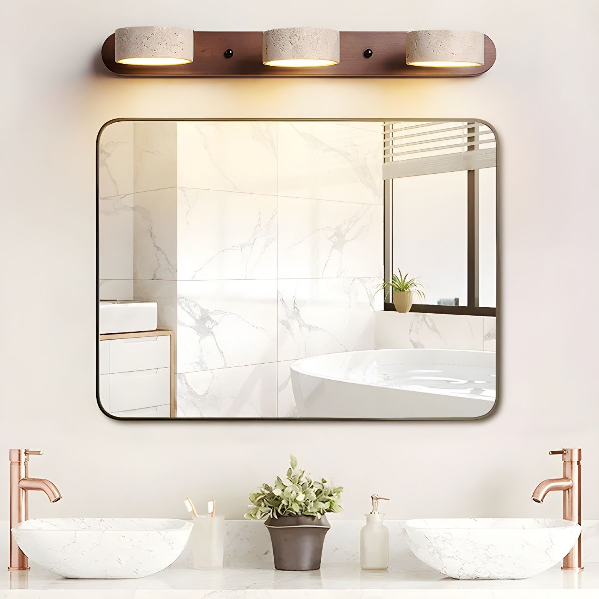 Travertine Duo Wall Light Wall lamp