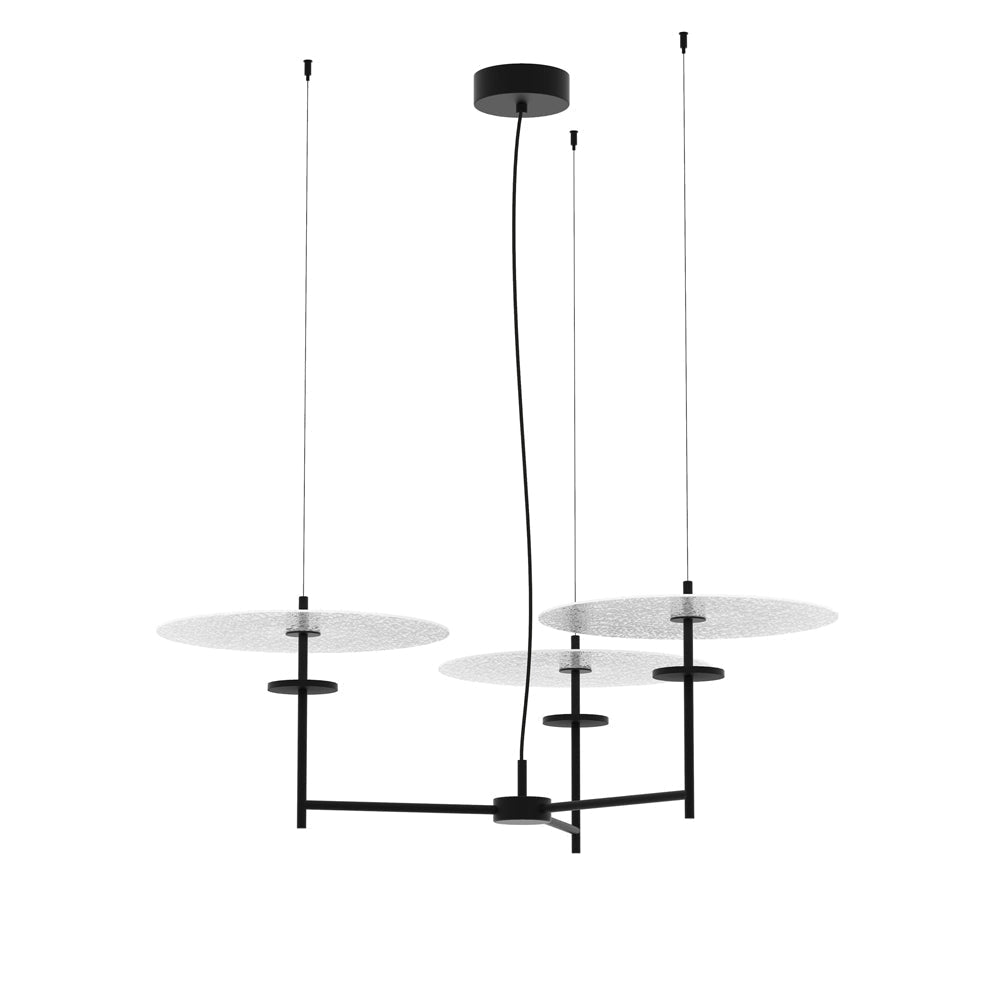 Trezzero Chandelier Dia 31.5″ H 59″ / Dia 80cm x H 150cm / Black & White / Warm Light (~3000K) Pendant light