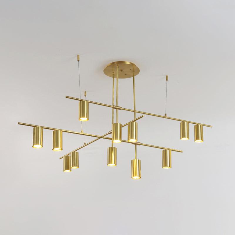 Tribes Chandelier 12heads: L 55.1″ x H 25.5″ / L 140cm x H 65cm / Brass Chandelier