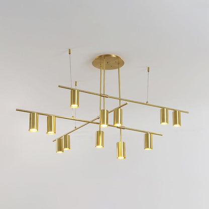 Tribes Chandelier 12heads: L 55.1″ x H 25.5″ / L 140cm x H 65cm / Brass Chandelier