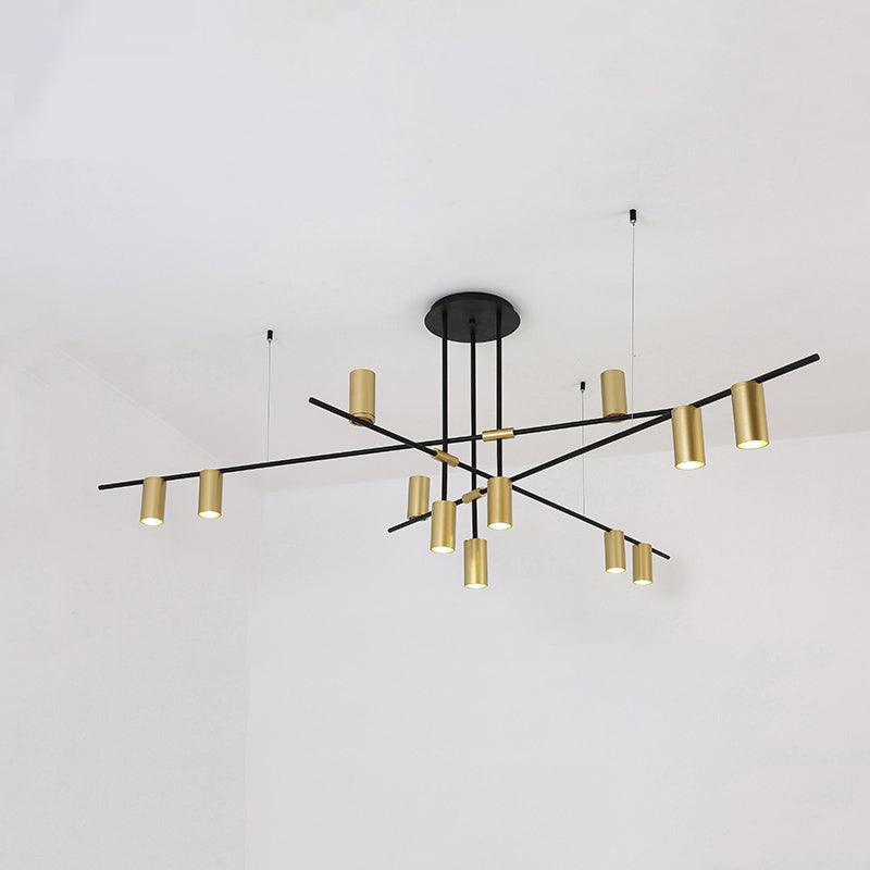 Tribes Chandelier 12heads: L 55.1″ x H 25.5″ / L 140cm x H 65cm / Copper plated Chandelier