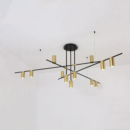 Tribes Chandelier 12heads: L 55.1″ x H 25.5″ / L 140cm x H 65cm / Copper plated Chandelier